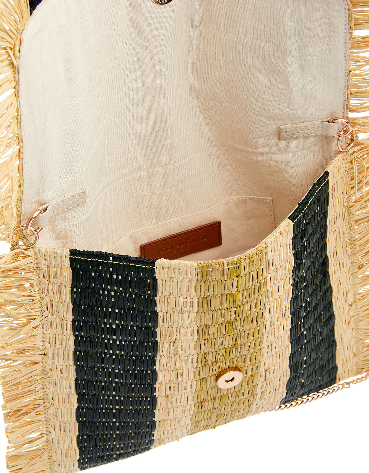 Straw clutch bag accessorize online