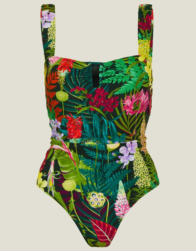 Jungle Print Swimsuit, BRIGHTS MULTI, large