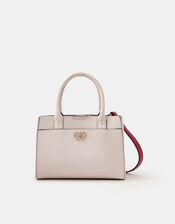 Double Heart Crossbody Handbag, , large