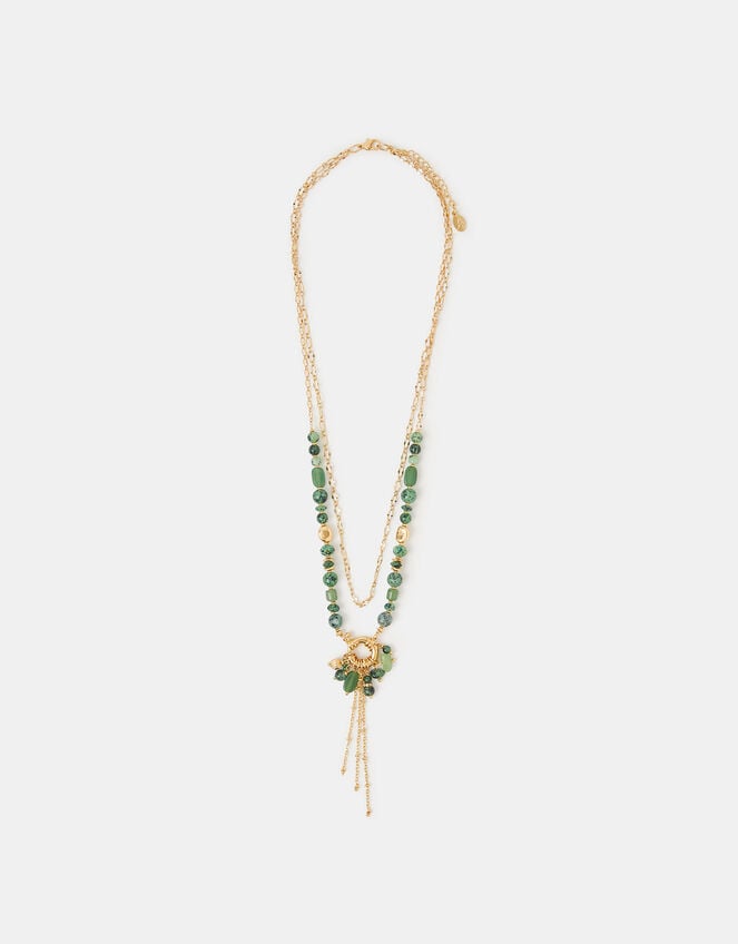 Bead Charm Layered Necklace, , large