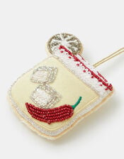 Beaded Chilli Cocktail Christmas Tree Decoration, , large