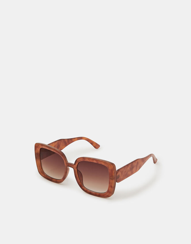 Retro Oversized Square Sunglasses, , large