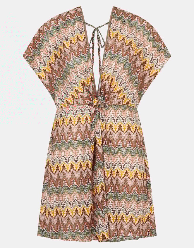 Crochet Mini Kaftan, Natural (NEUTRAL), large