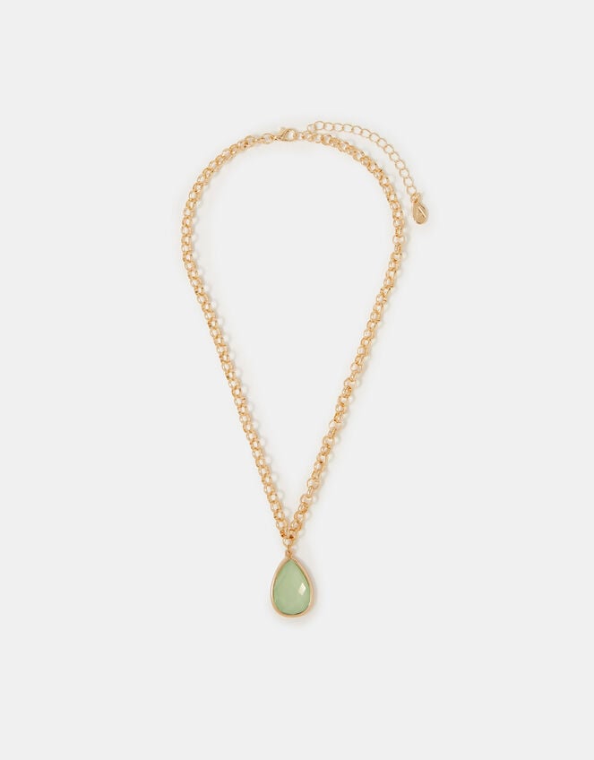 Gemstone Pendant Necklace, , large