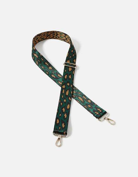 Leopard Webbing Bag Strap, , large