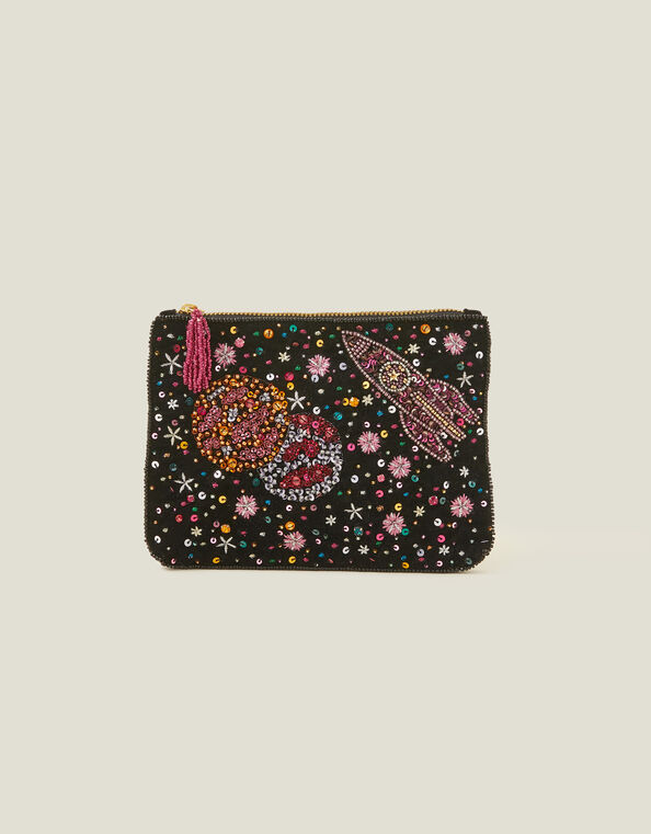 Galaxy Beaded Pouch, , large