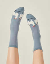 Christmas Llama Socks, , large