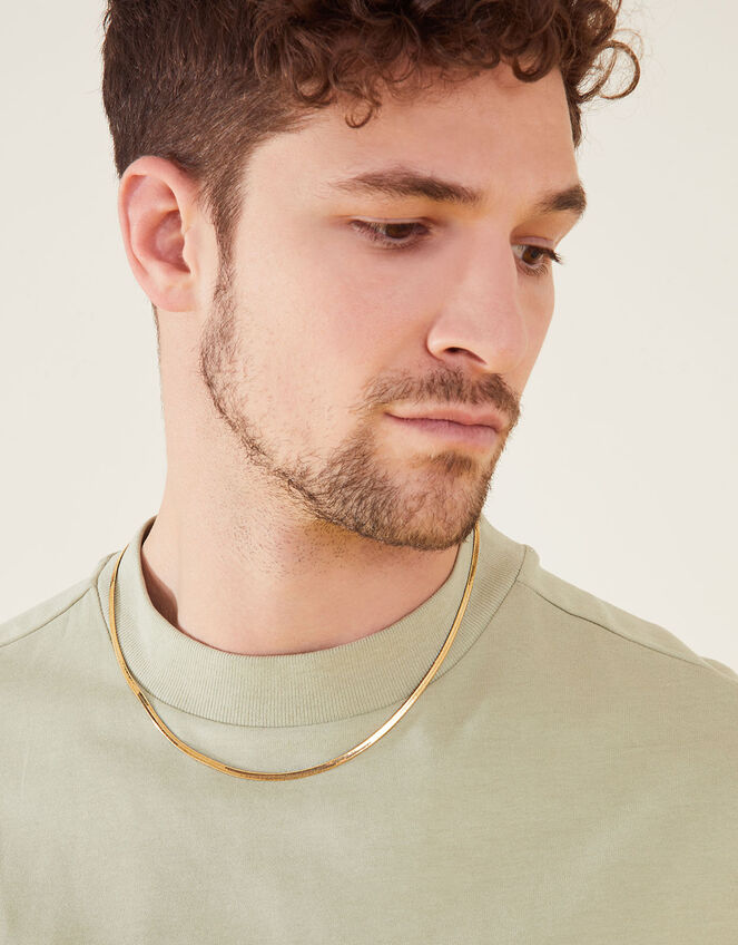 14ct Gold-Plated Snake Chain Necklace , , large
