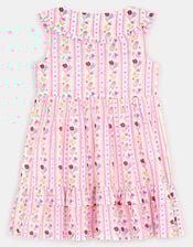 Girls Sleeveless Floral Print Dress, Multi (BRIGHTS MULTI), large