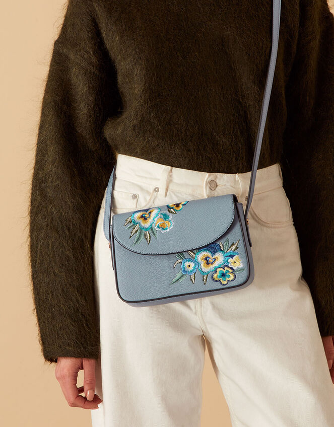 Floral Embroidered Cross-Body Bag | Cross-body bags | Accessorize UK
