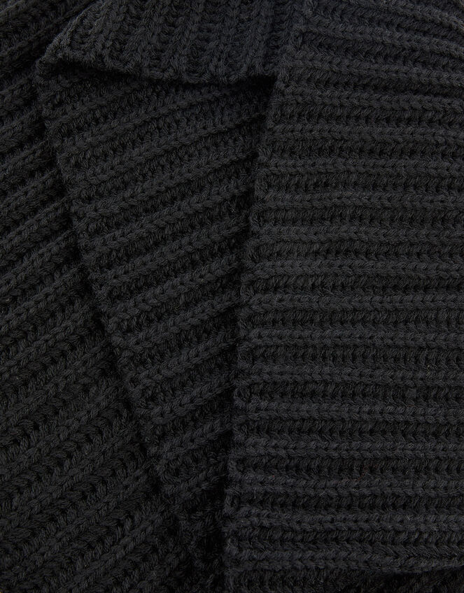Chunky Knit Snood, Black (BLACK), large