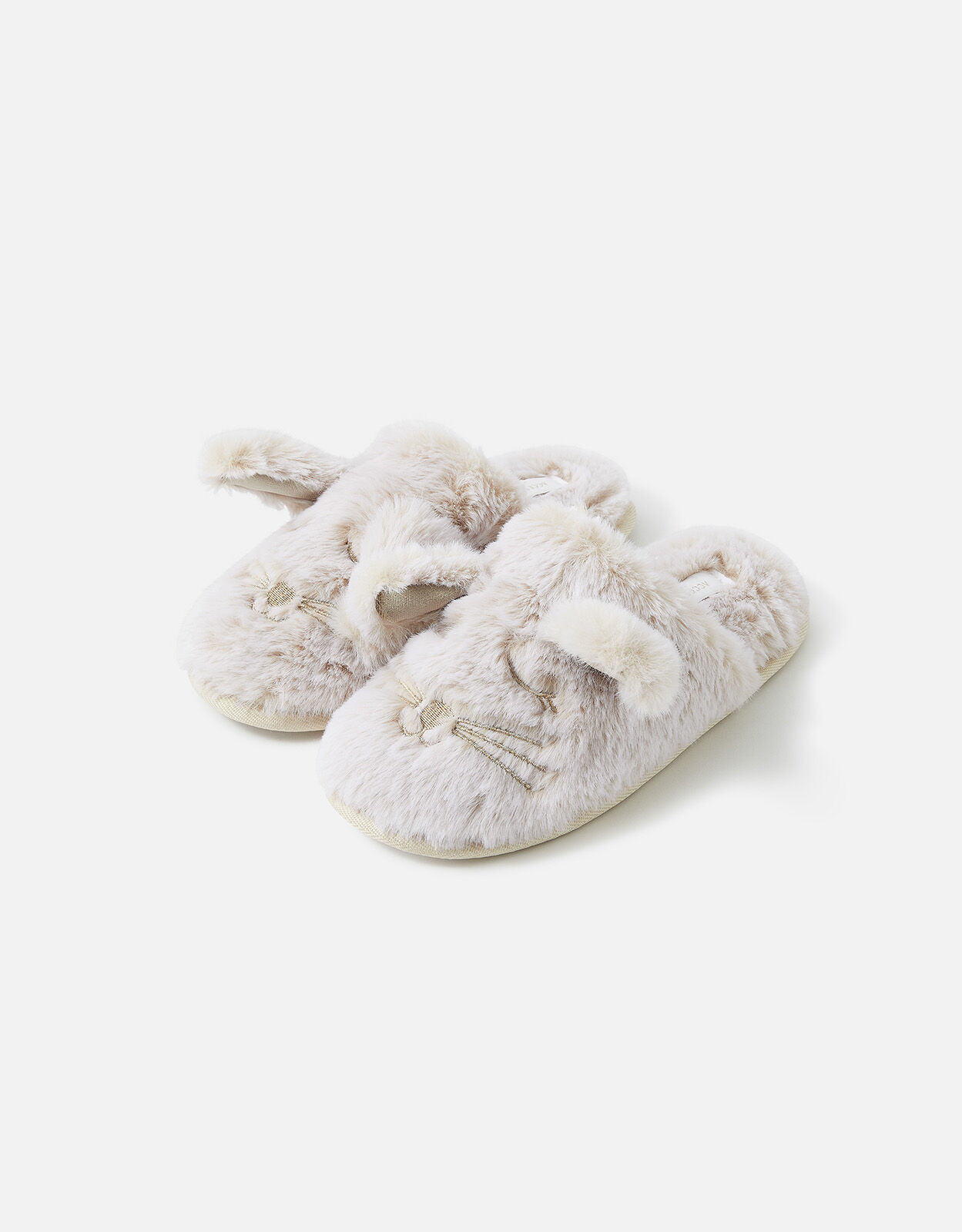 Snow Bunny Mule Slippers Ivory Slippers Accessorize UK