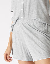 Jersey Shirt and Shorts Pyjama Set, Grey (GREY), large