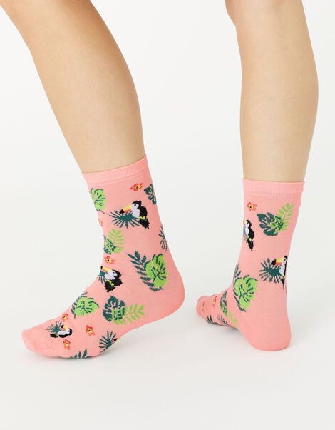 Novelty Summer Sock Set of 3 Multi, Multi (BRIGHTS-MULTI), large