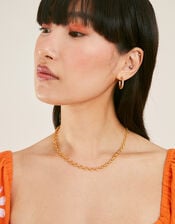 14ct Gold-Plated Sun Chunky Chain Necklace, , large