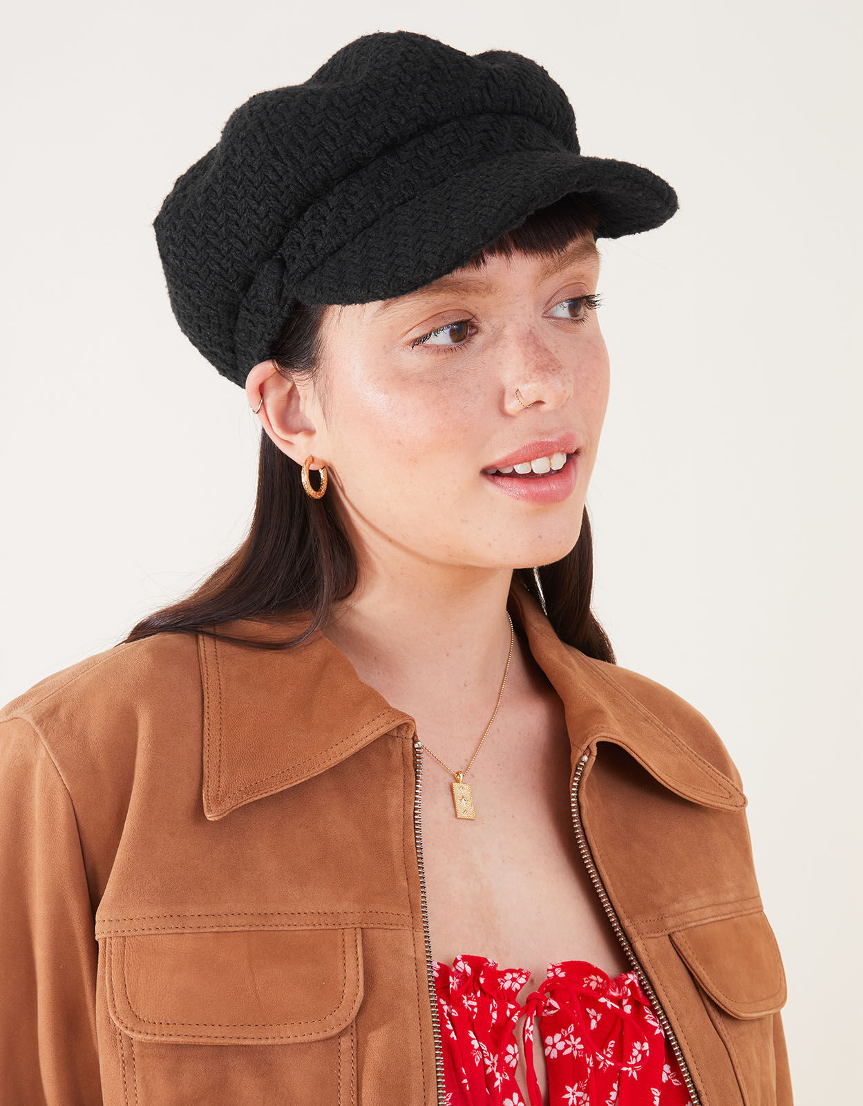 Fórmula Joven Tricot cap mottled WOMEN FASHION Accessories Hat and cap Multicolored discount 92% Multicolored Single 