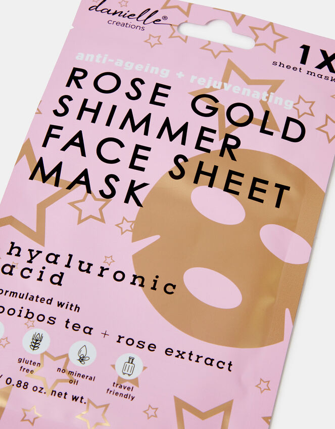 Danielle Creations Anti-Ageing Rose Gold Shimmer Face Mask, , large