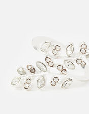 Vine Wrap Ring, White (CRYSTAL), large