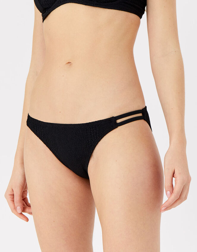 Textured Bikini Briefs, Black (BLACK), large