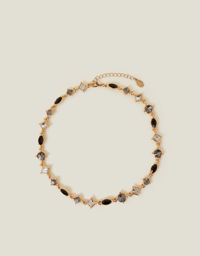 Mix Gemstone Collar Necklace, , large