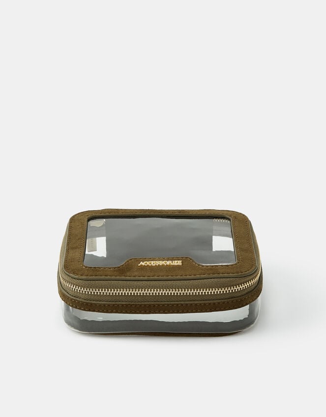 Square Clear Make-Up Bag, , large