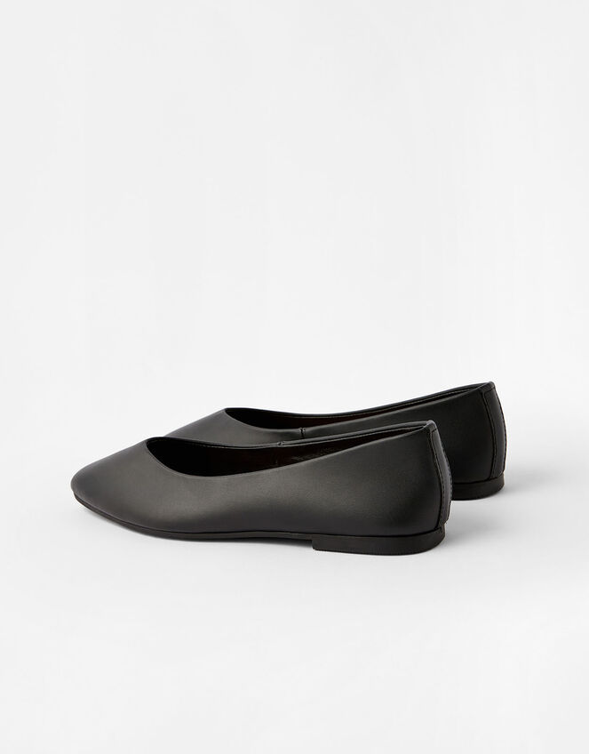 Super-Soft Leather Loafers, Black (BLACK), large
