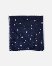 Spot Print Lightweight Scarf in Recycled Polyester, , large