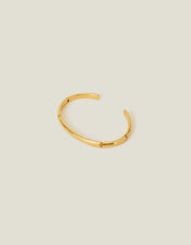 14ct Gold-Plated Bamboo Cuff Bracelet, , large