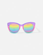 Girls Rainbow Ombre Sunglasses, , large