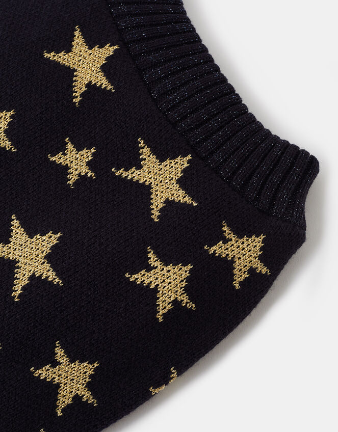 Starry Night Dog Jumper, Blue (NAVY), large