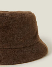 Faux Fur Bucket Hat, , large