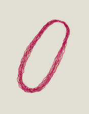 Layered Long Bead Necklace, , large