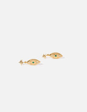 Gold-Plated Vintage Drop Earrings, , large