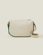 Colour Piping Cross-Body Bag, Cream (CREAM), large