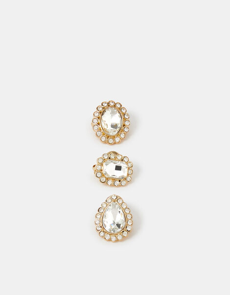 3-Pack Crystal Brooch Set, , large