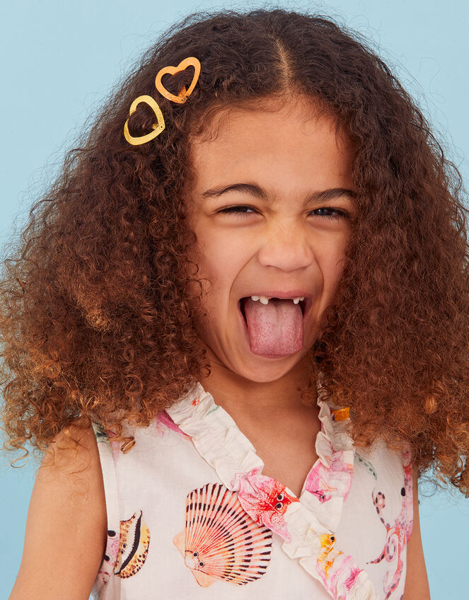 Girls Heart Hair Clips 5 Pack Girls hair clips Accessorize UK