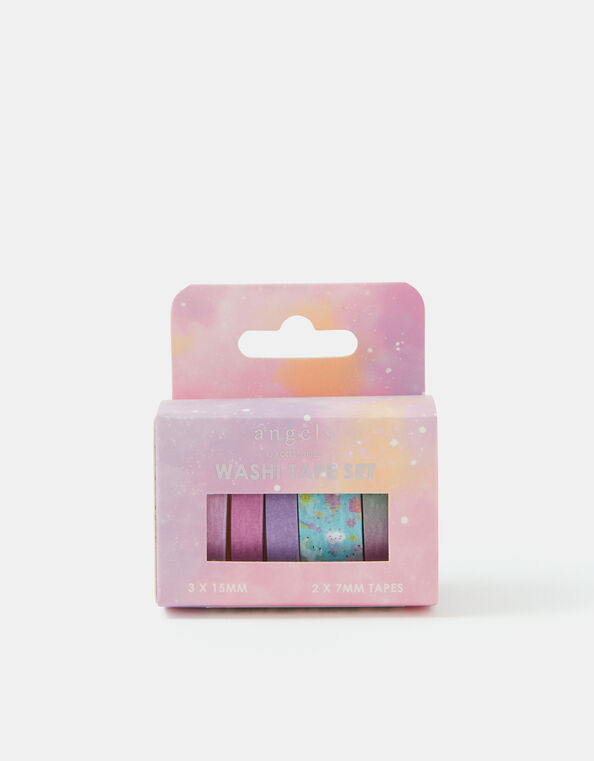 Girls 5-Pack Unicorn & Rainbow Washi Tape Set, , large