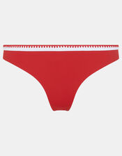 Blanket Stitch Bikini Bottoms, Red (RED), large