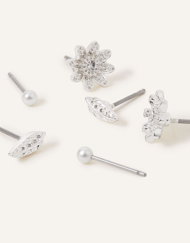 Nature Stud Earrings Set of Three, , large