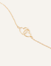 Linked Heart Pendant Necklace, , large