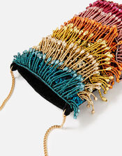 Rainbow Tassel Phone Pouch, , large