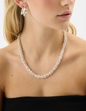 Textured Chain Necklace, , large