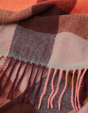 Sadie Check Blanket Scarf, , large