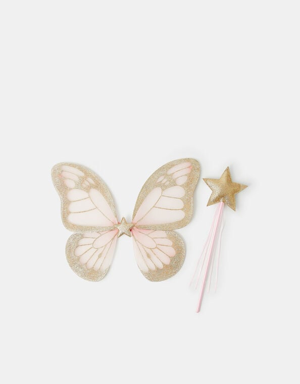 Girls Butterfly Wings Dress Up Set, , large