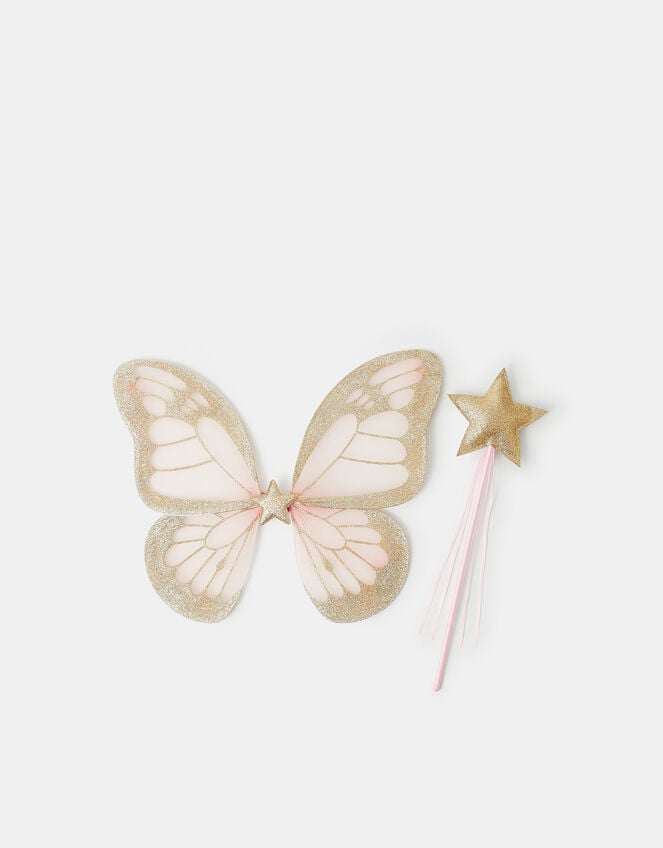 Girls Butterfly Wings Dress Up Set, , large