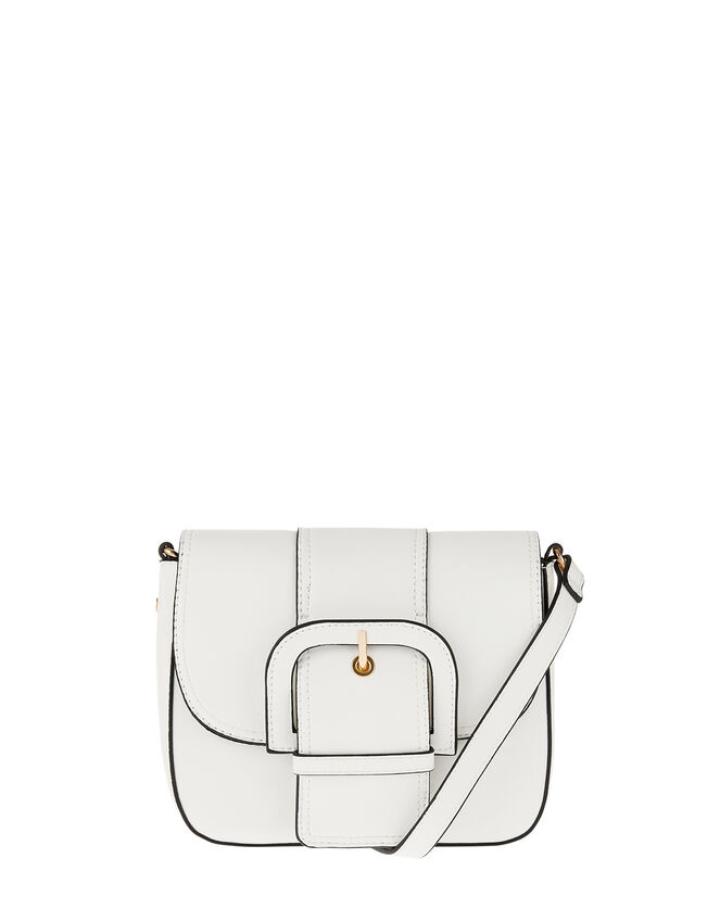 Buckle Saddle Cross-Body Bag, , large