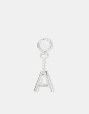 Diamant&eacute; Initial Bag Charm, Silver (SILVER), large
