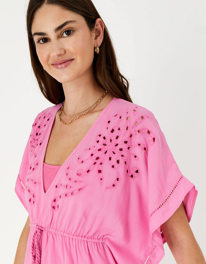 Cutwork Kaftan, Pink (PINK), large