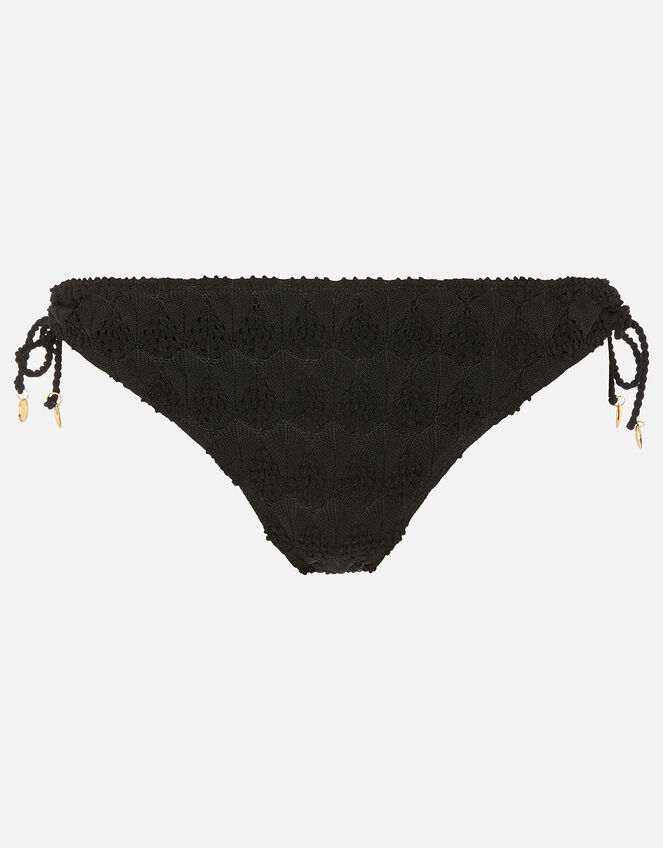 Crochet Bikini Briefs, Black (BLACK), large
