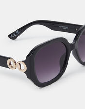 Oversized Geometric Sunglasses, , large